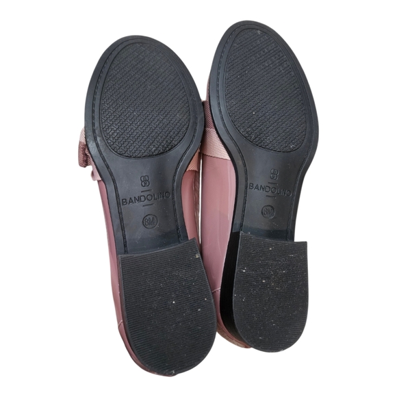 Bandolino Lindio Loafers Women's 8 Mauve Ribbon Detail Patent Leather - Picture 7 of 13